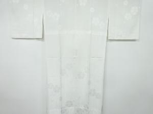 立涌に花模様織り出し単衣長襦袢